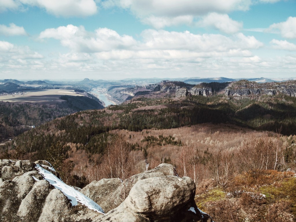 Schneewanderung ab Schmilka